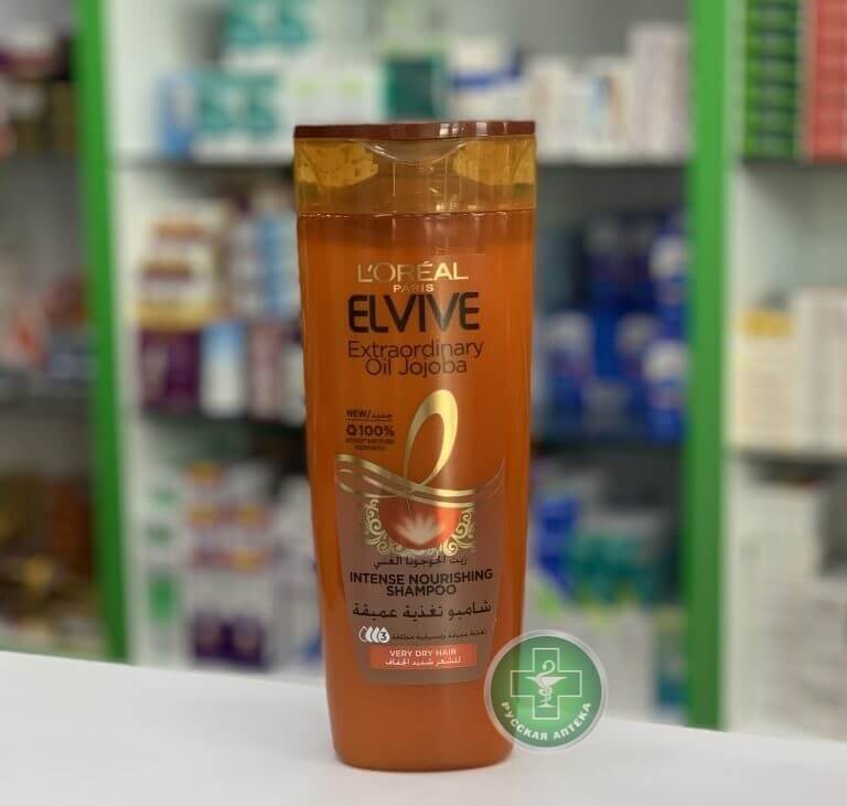 Loreal Elvive Extraordinary Oil Jojoba Интенсивный питательный шампунь для очень сухих волос с маслом жожоба 400 мл