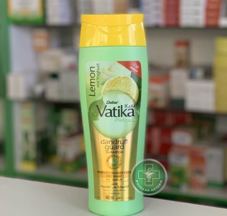 Vatika Naturals Dandruff Guard Shampoo with Lemon and Yogurt 360 ml