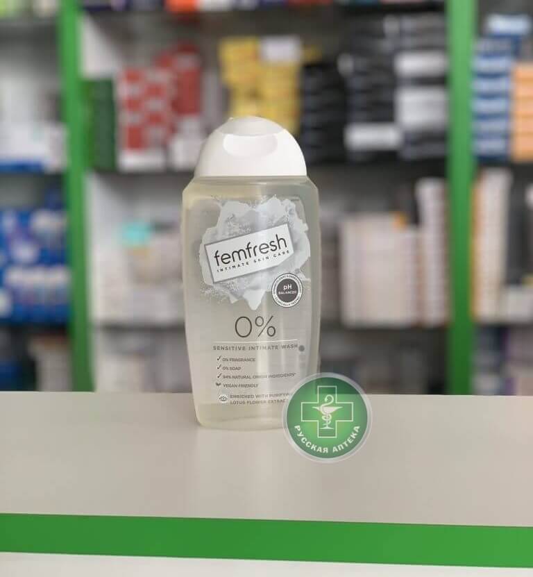 Femfresh Sensitive 0% Гель для женской интимной гигиены для чувствительной кожи 250 мл