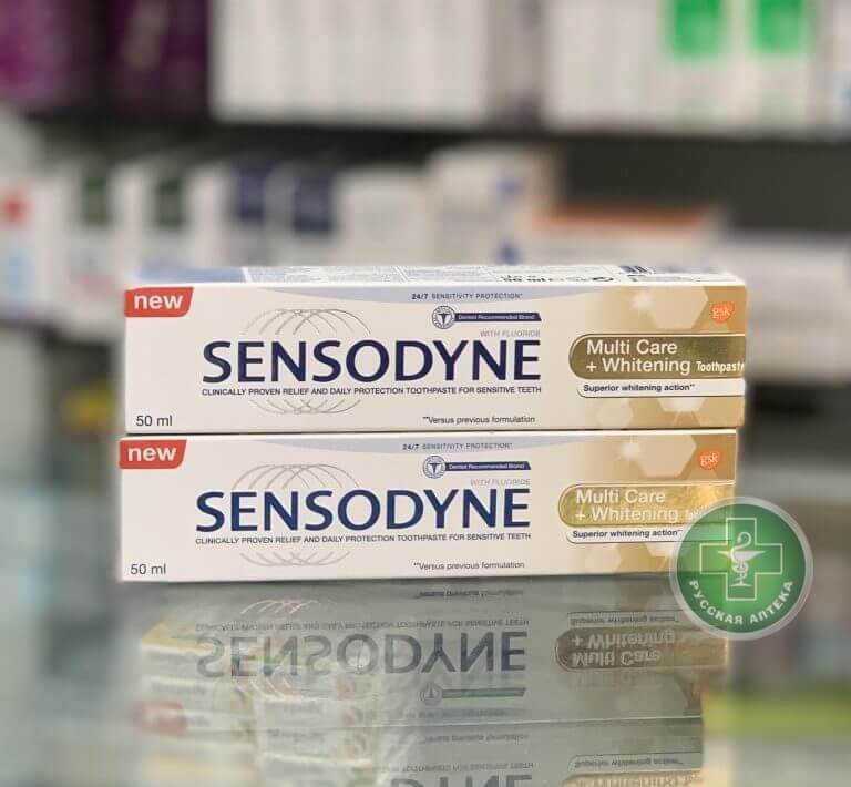 Sensodyne Многофункциональная защита и Отбеливание Зубная паста 50 мл