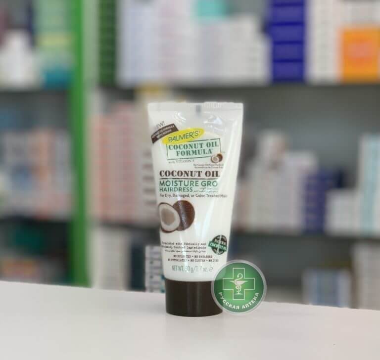 Palmer's Увлажняющее кокосовое масло с витамином Е для сухих, поврежденных и окрашенных волос 50 г