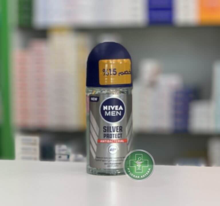 Nivea Men Мужской шариковый дезодорант‑антиперспирант «Серебряная Защита» 48 часов 50 мл
