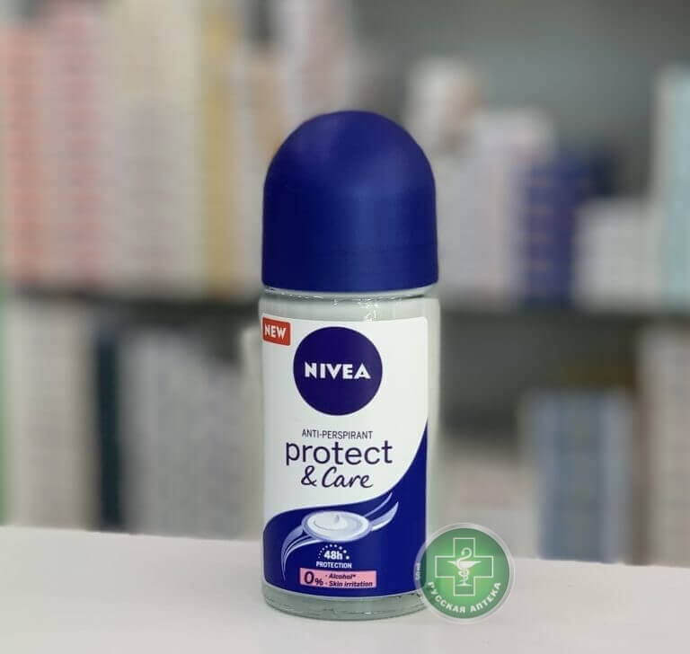 Nivea Женский роликовый дезодорант-антиперспирант «Защита и уход» 48 часов 50 мл