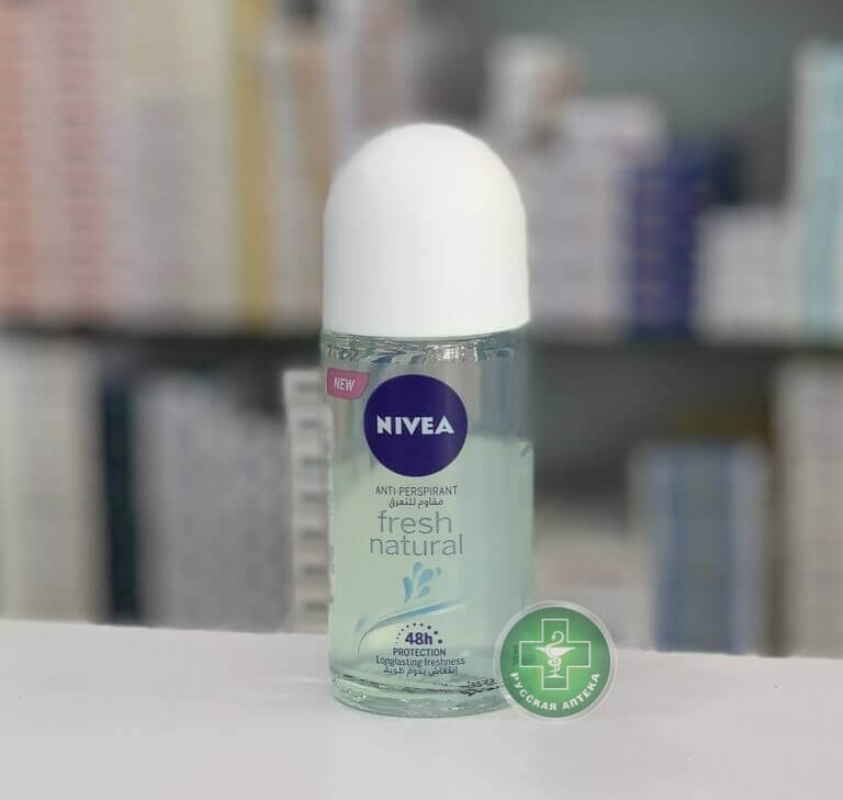 Nivea Женский роликовый дезодорант‑антиперспирант "Натуральная свежесть" 48 часов 50 мл