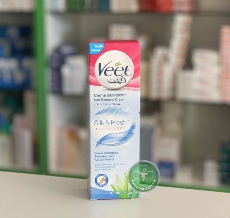 Veet Крем для депиляции для женщин "Шелк и свежесть" для чувствительной кожи 100 мл