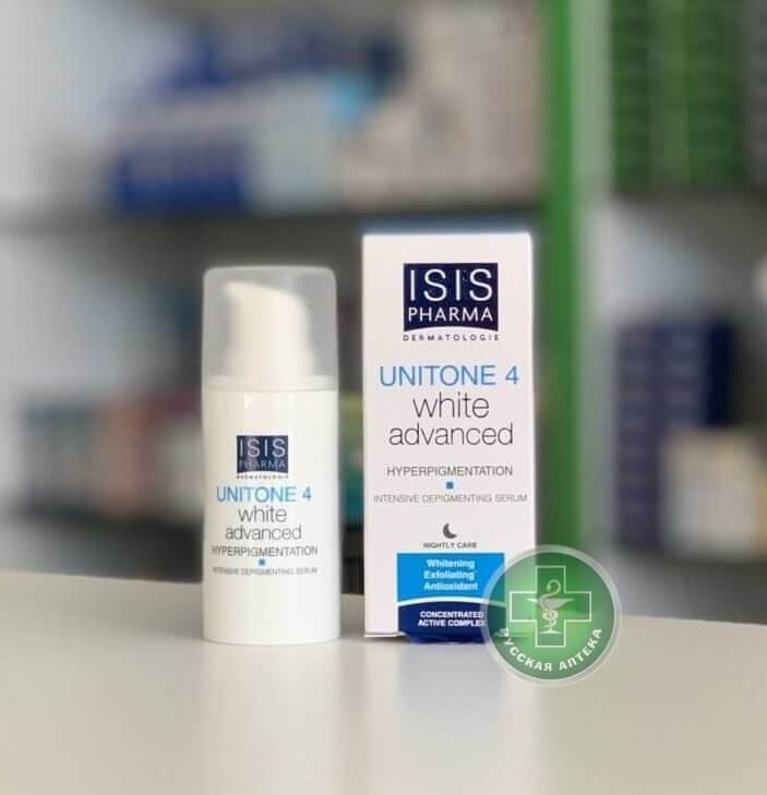 Isispharma Unitone 4 White Advanced ночная сыворотка 15 мл