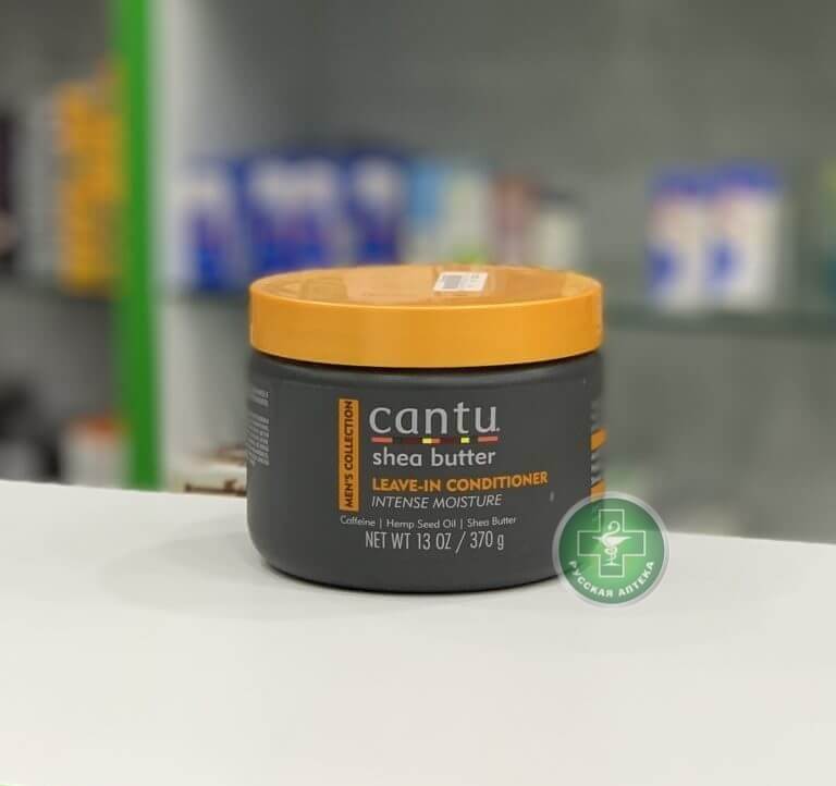 Cantu Мужская коллекция Несмываемый кондиционер с маслом ши, кофеином и маслом конопли 370 г