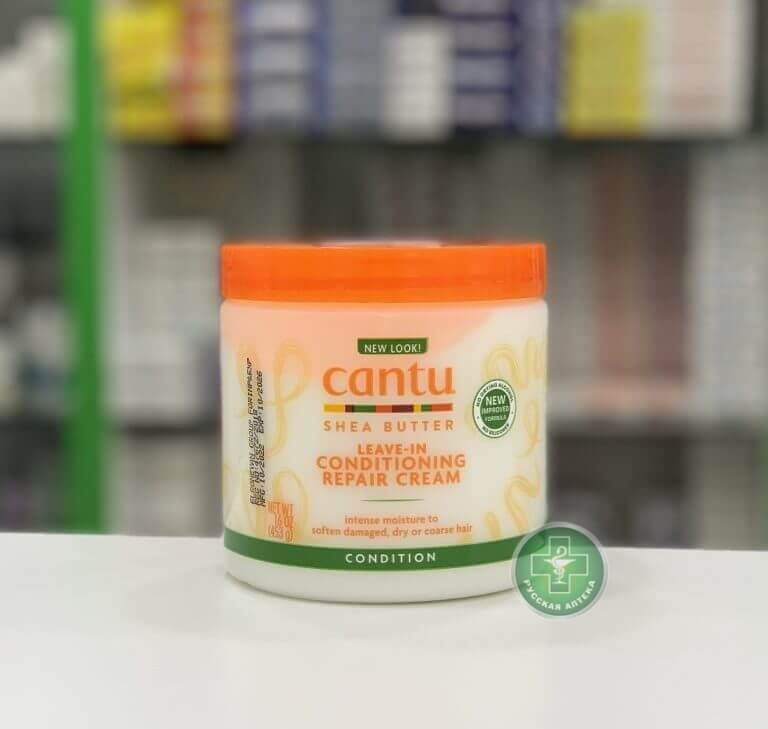 Cantu Несмываемый восстанавливающий крем-кондиционер с маслом ши 453 г
