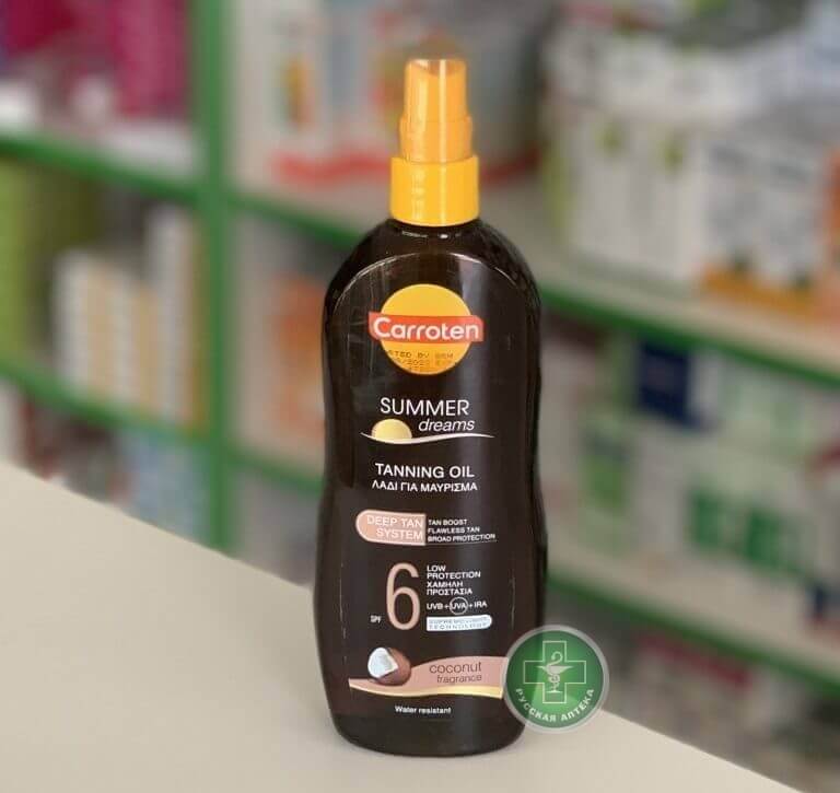 Carroten Summer Dreams Масло для интенсивного загара SPF 6 200 мл