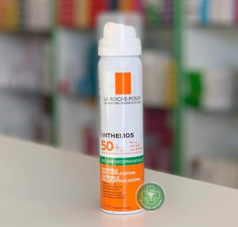 La Roche-Posay Anthelios Матирующий освежающий солнцезащитный спрей SPF 50 75 мл