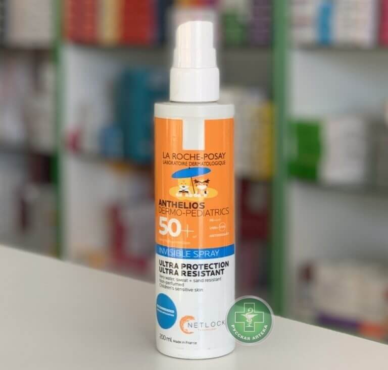 La Roche-Posay Anthelios Dermo-Pediatrics Детский солнцезащитный невидимый спрей SPF 50+ 200 мл