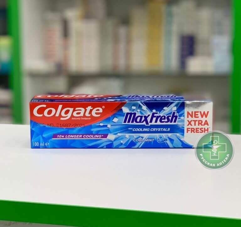 Colgate Зубная паста Максимальная свежесть Охлаждающие кристаллы 100 мл