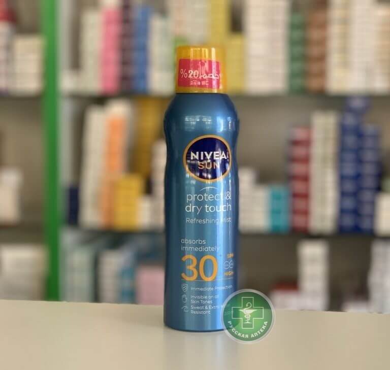 Nivea Sun Солнцезащитный освежающий мист "Защита и сухое прикосновение" SPF 30 200 мл