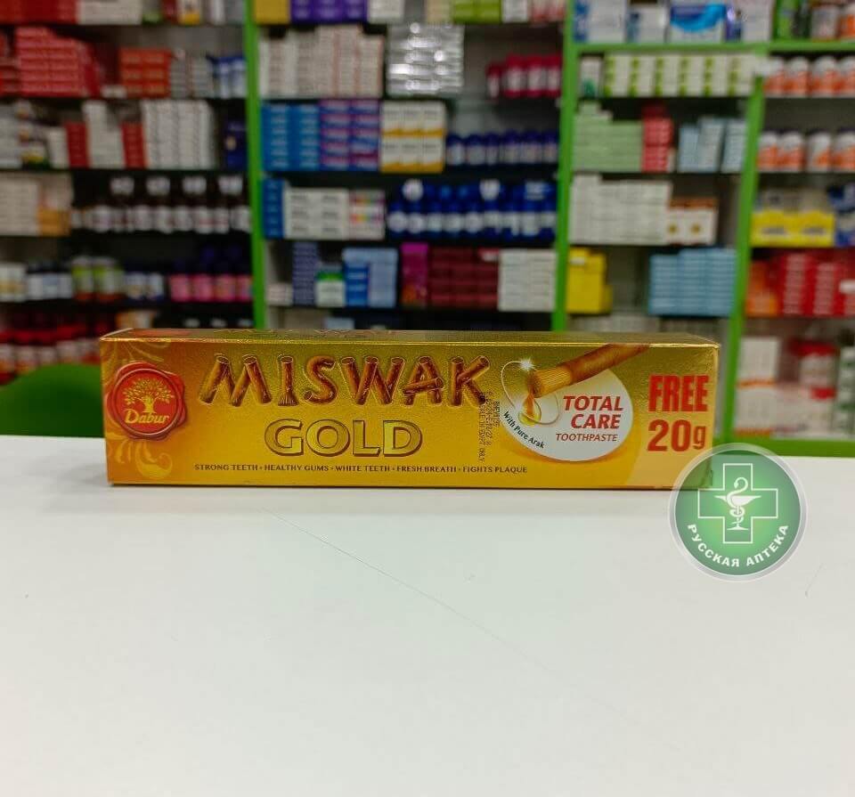 Miswak Gold Полный уход Зубная паста 140 г