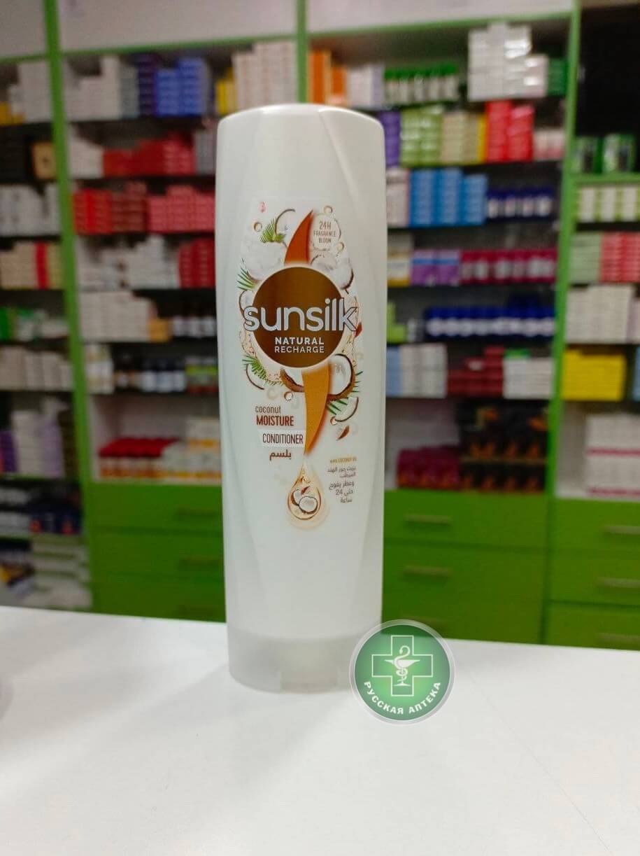 Sunsilk Кондиционер для сухих, вьющихся и пушистых волос увлажняющий с маслом кокоса 350 мл