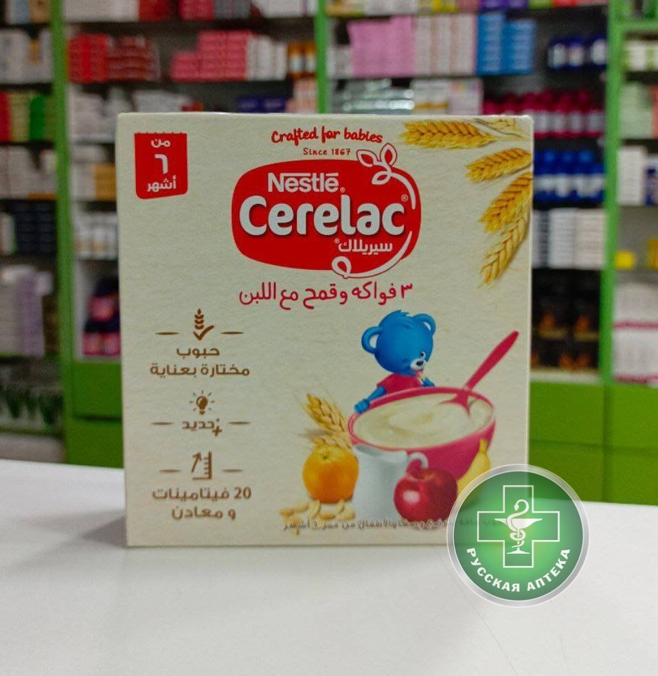 Nestle Cerelac Wheat milk porridge with fruit from 6 months