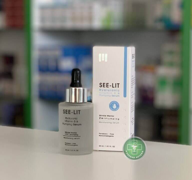 See Lit Hydrating serum with hyaluronic acid & vitamin B wrinkle warrior 30 ml