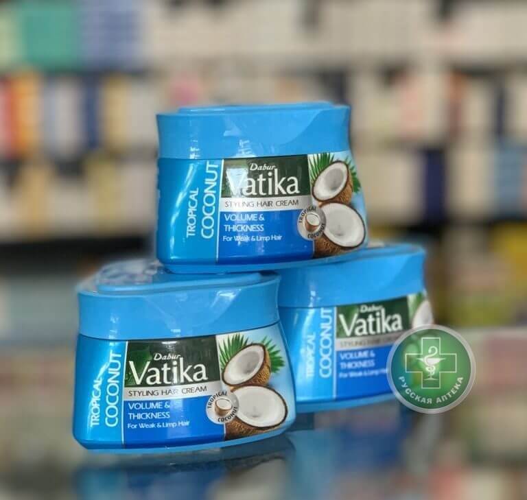 Vatika Крем для укладки волос с экстрактом тропического кокоса 70 мл
