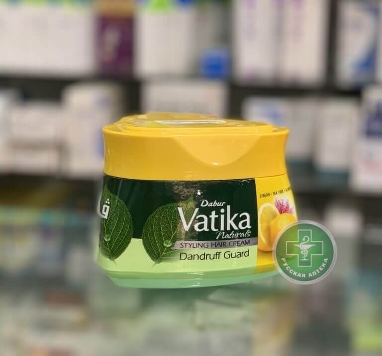 Vatika Крем для укладки волос от перхоти с миндалем, маслом чайного дерева и лимоном 210 мл