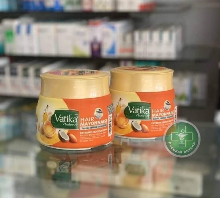 Vatika Hair Mayonnaise «Глубокое увлажнение» с миндалём, кокосом и кунжутом 500 мл
