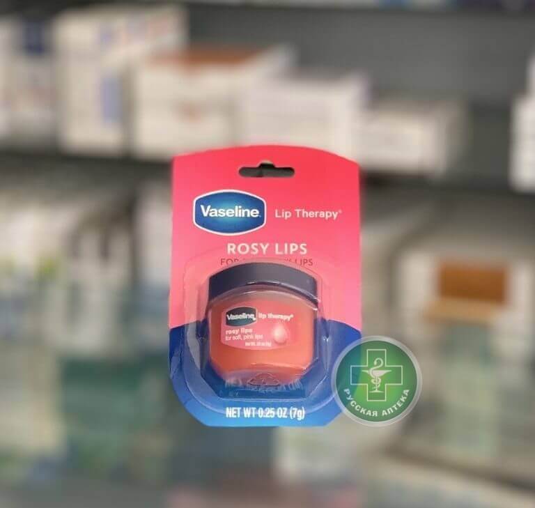 Vaseline Бальзам для губ с ароматом розы 7 г