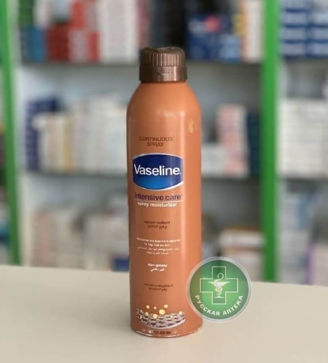 Vaseline Интенсивный уход, увлажняющий лосьон‑спрей с маслом какао 190 мл