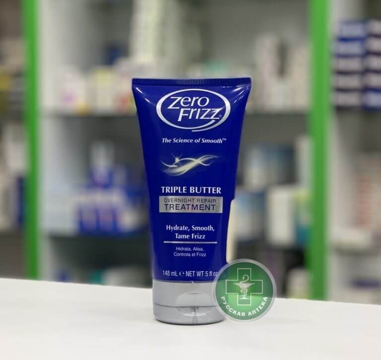 Zero Frizz «Три масла» ночной уход за повреждёнными волосами 148 мл