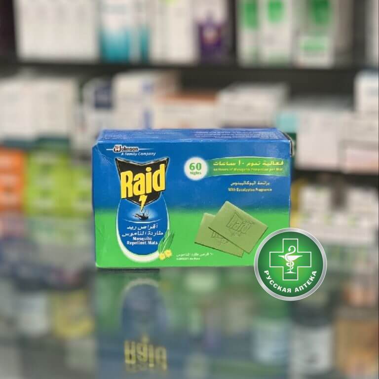 Raid Пластины от комаров 60 штук
