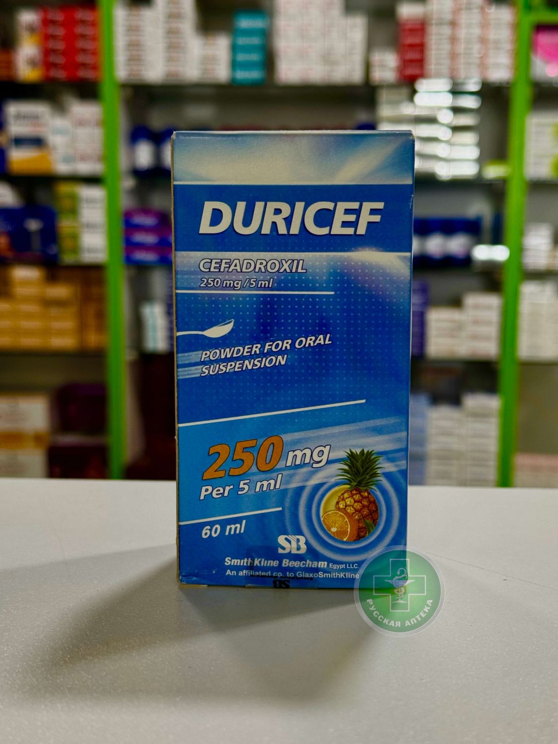 Duricef susp powder 250 mg/5 ml 60 ml
