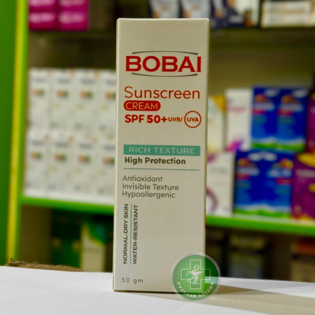 Bobai Солнцезащитный крем "Богатая текстура" SPF 50+ для нормальной и сухой кожи 50 г