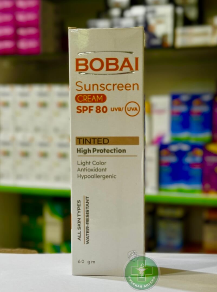 Bobai Солнцезащитный тонирующий крем SPF 80 со светлым оттенком для всех типов кожи 60 г