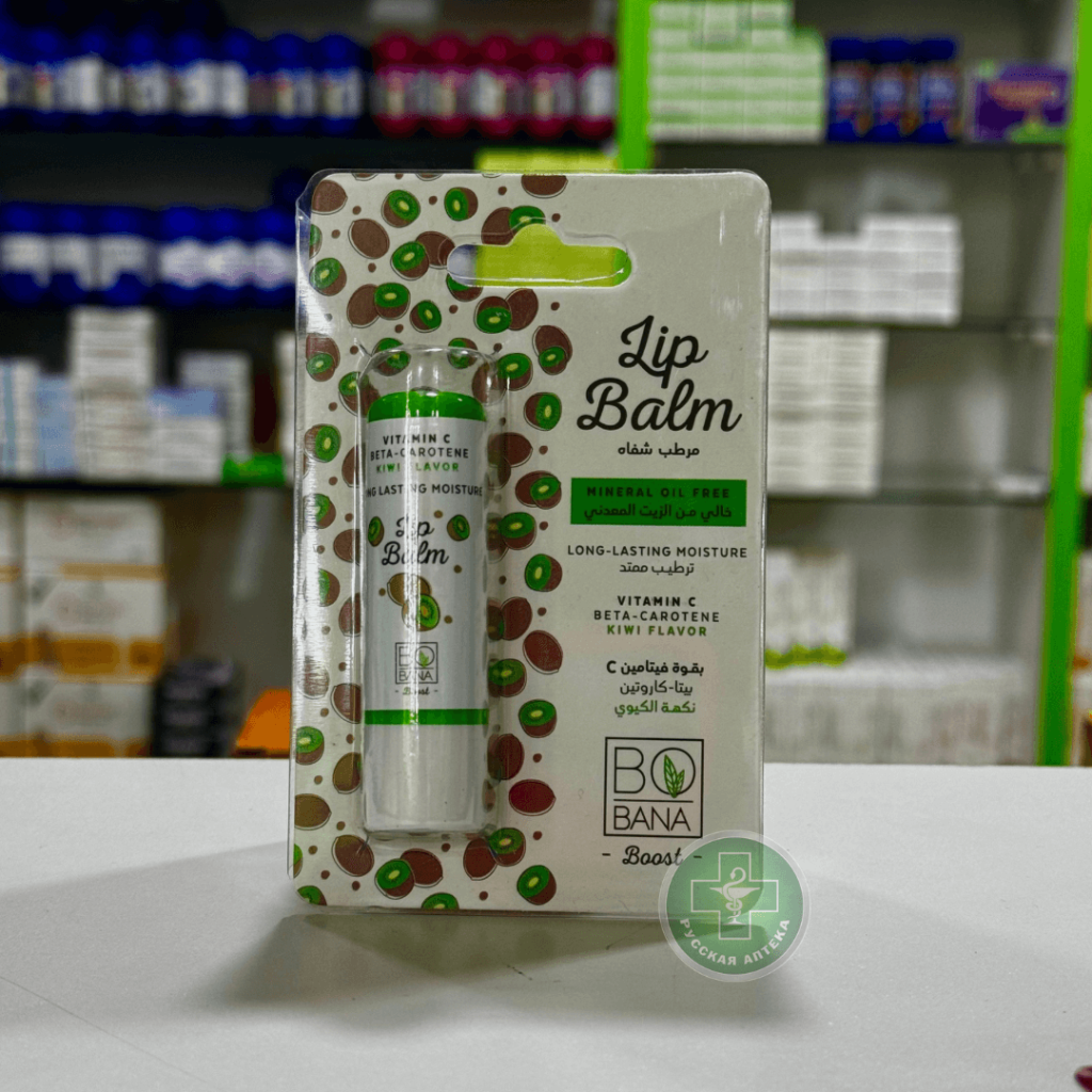 Bobana Lip balm long-lasting moisture with vitamin C, beta-carotene kiwi flavour 4.8 g