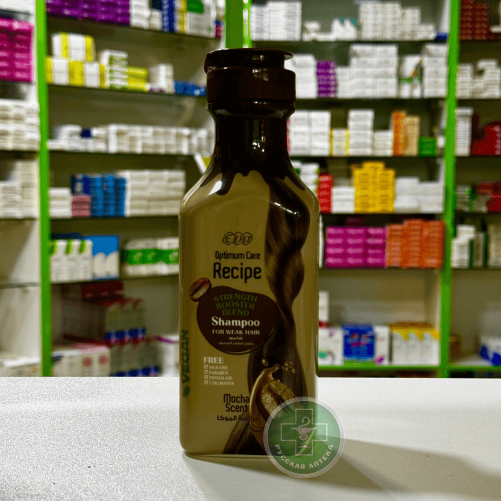 EVA Optimum Care Recipe Strength booster shampoo for weak hair Mocha scent, 350 ml