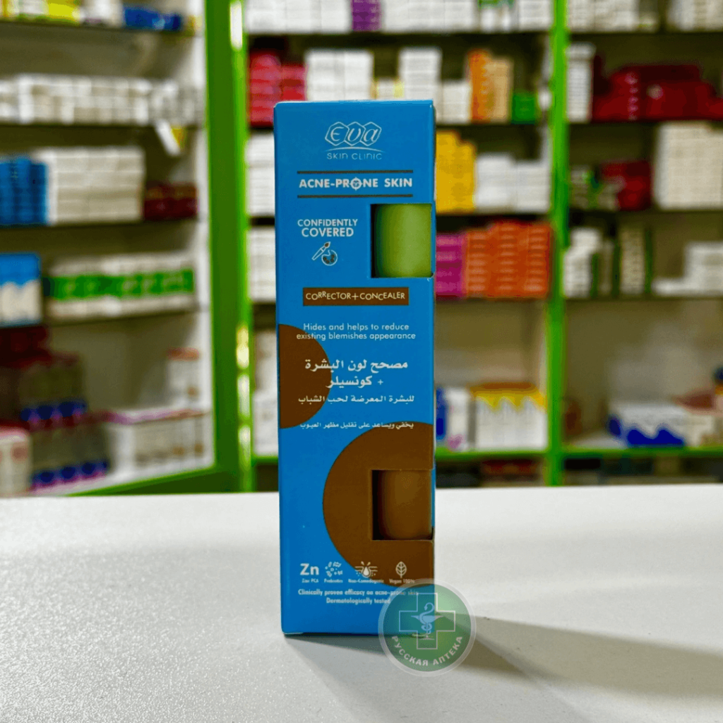 EVA Skin Clinic Acne-prone skin Confidently covered corrector + concealer 2 in 1, each 6 ml