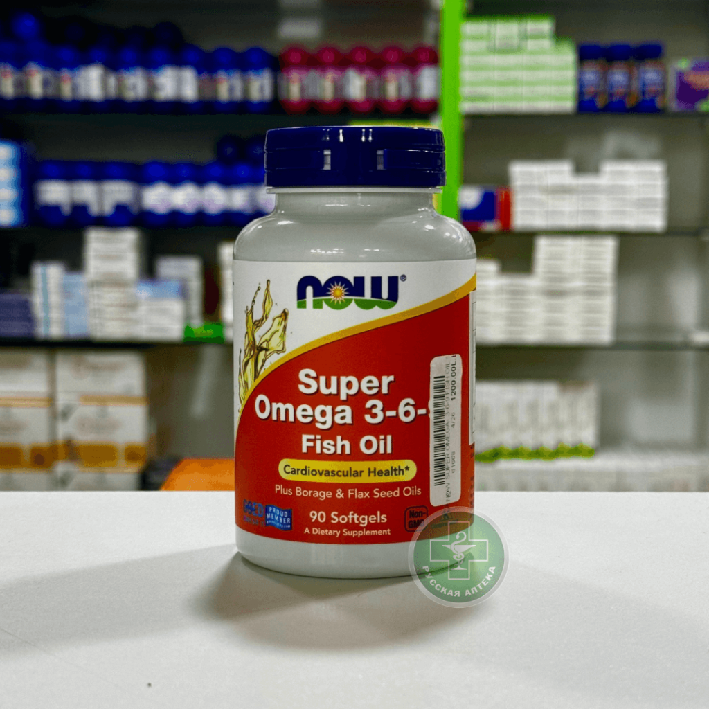 NOW Super Omega 3-6 Fish Oil, 90 caps