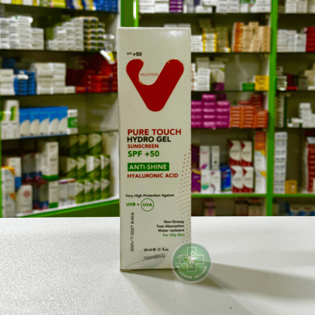 Vacation Pure touch Hydrogel sunscreen hyaluronic acid SPF 50+ 60 ml