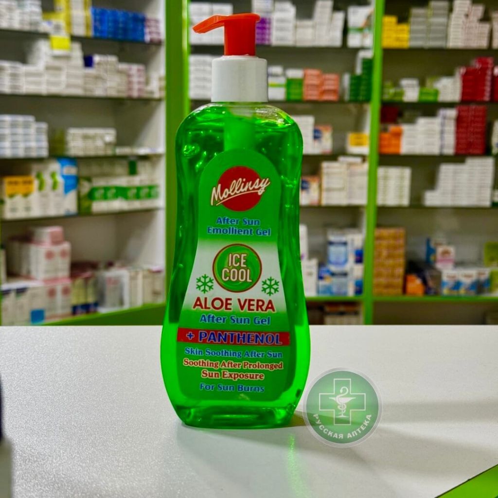 Mollinsy After sun emollient gel with aloe vera & panthenol