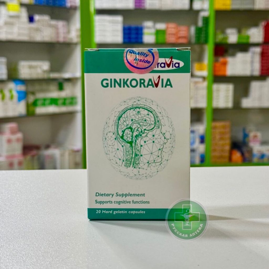 Ginkoravia Ginko Biloba Extract 80 mg 20 capsules