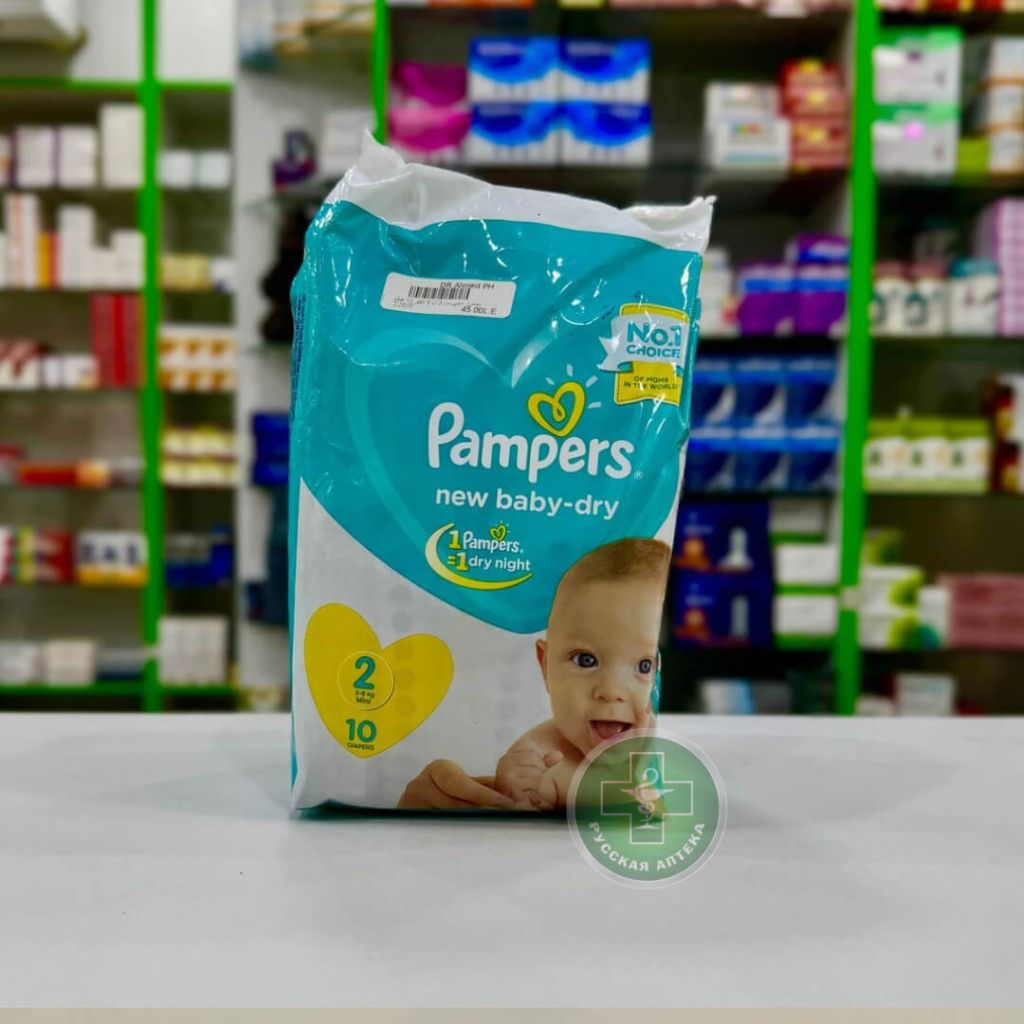 Pampers Baby dry diapers size 2 / 3-6 kg / 10 pcs