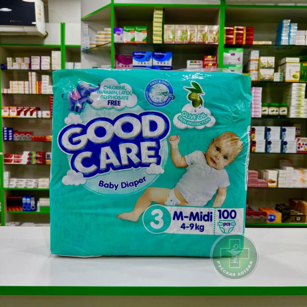 Good Care diapers size 3 / 4-9 kg / 100 pcs