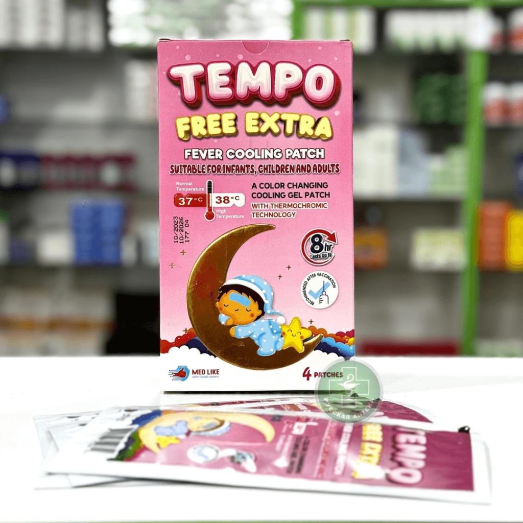 Tempo Fever cooling patch for babies, kids & adults 4 pcs