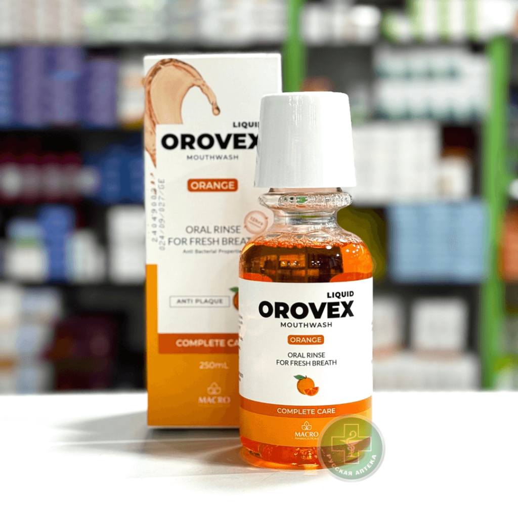 Orovex mouthwash orange flavour 250 ml