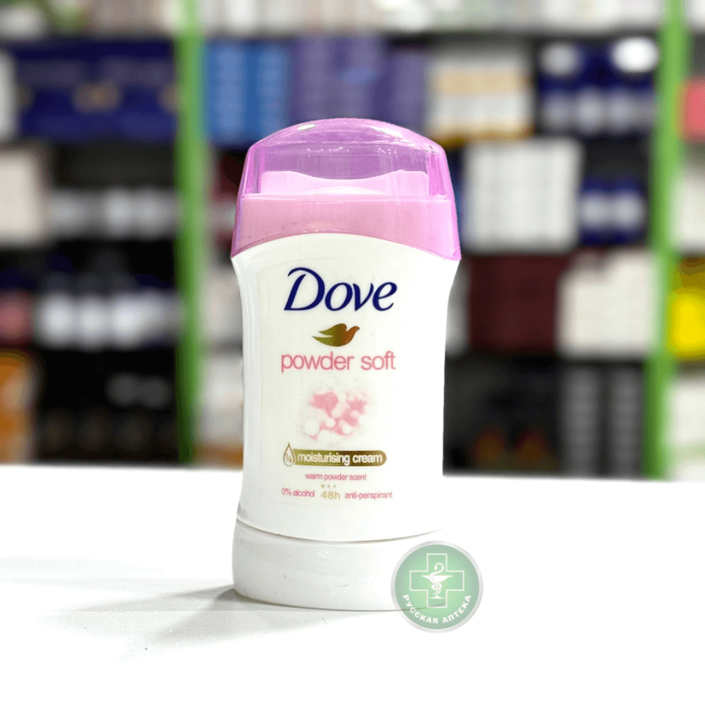 Дав Дезодорант-антипеспирант увлажняющий крем 48 часов с запахом пудры 40 г