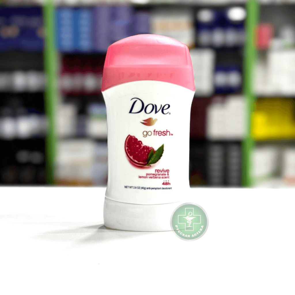 Дав Дезодорант-антиперспирант Заряд свежести с запахом граната и лимонной вербены 40 г