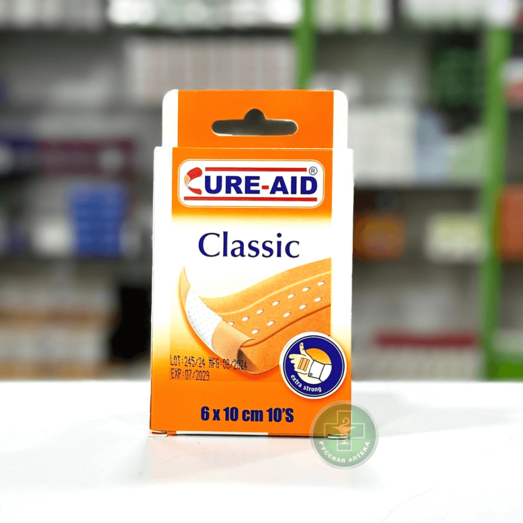 CURE-AID Classic heavy duty fabric dressing strips 10 pcs