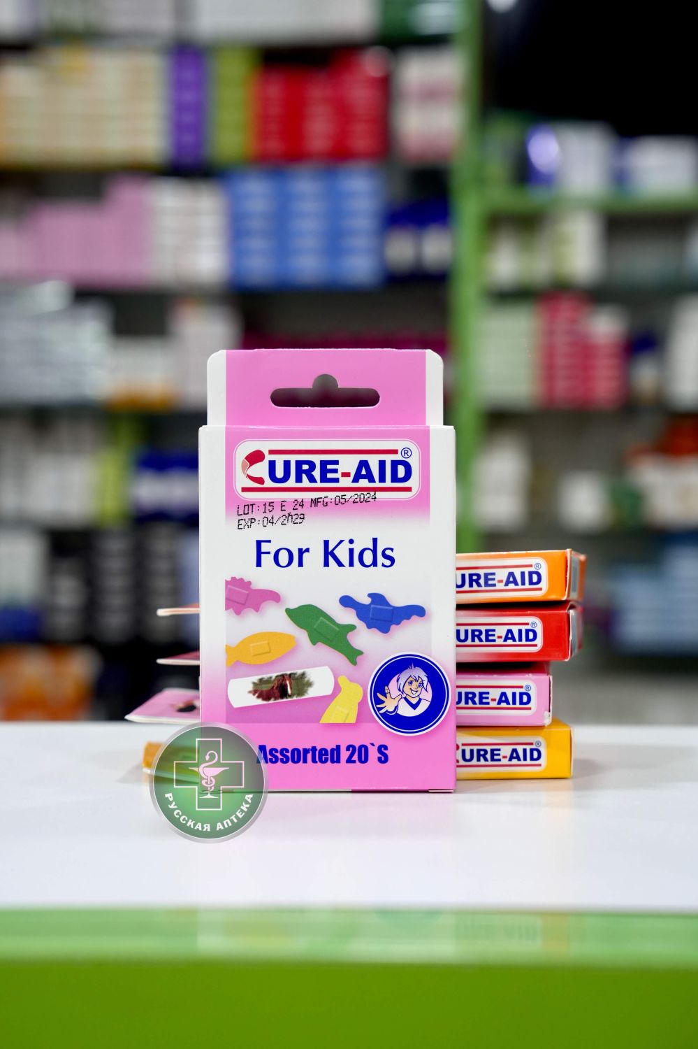 Cure-Aid Colored kids plasters 20 assorted pcs