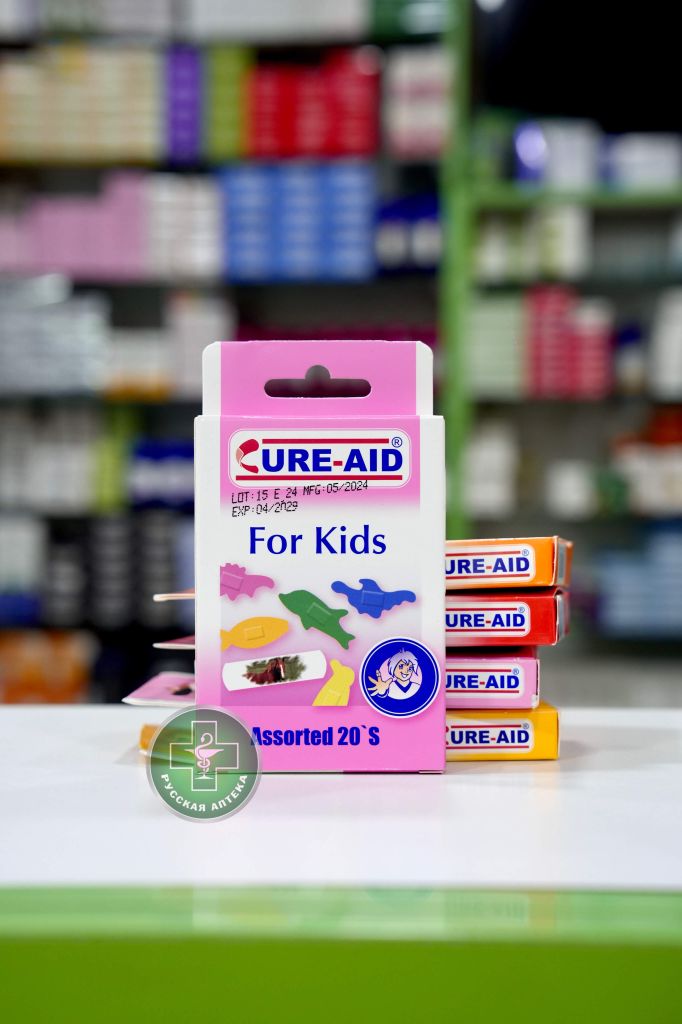 Cure-Aid Colored kids plasters 20 assorted pcs