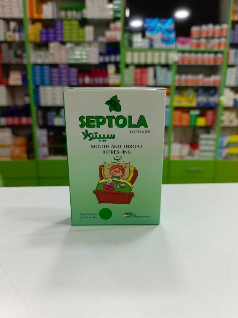 Septola Mouth & throat lozenges with mint flavor 24 pcs