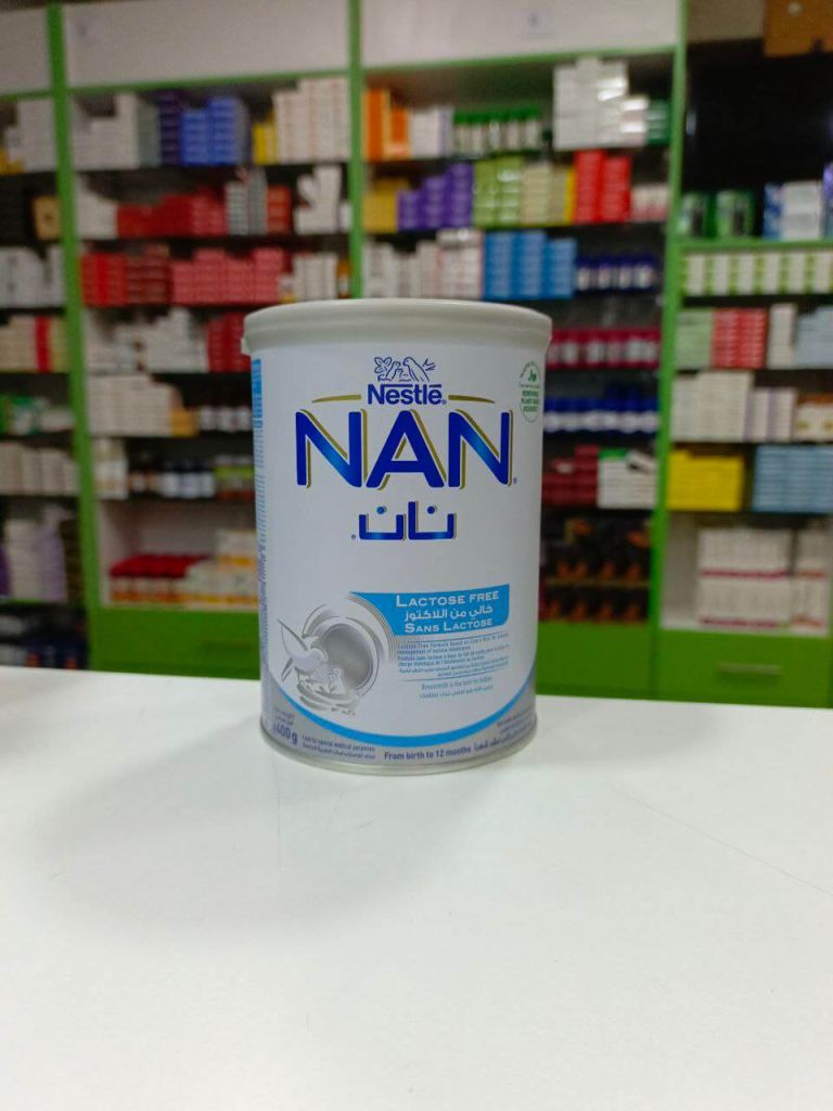 Nestle NAN Lactose free formula from birth to 12 months 400 gm