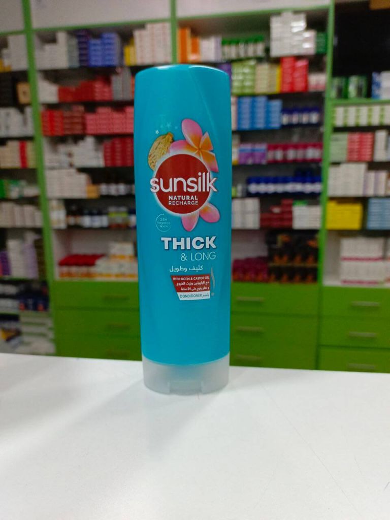 Sunsilk Кондиционер для волос Густые и длинные с биотином и касторовым маслом 350 мл